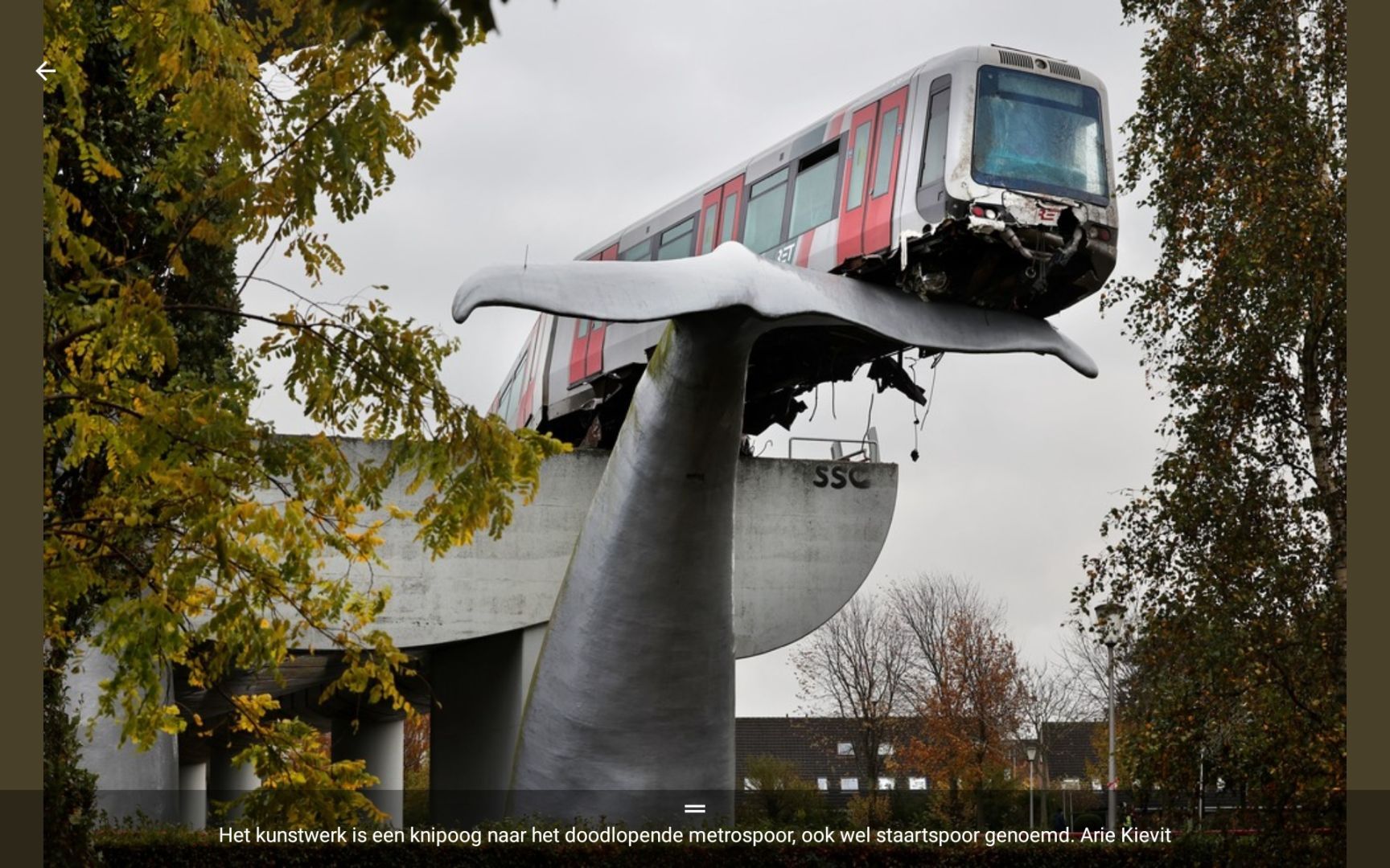 Metro ongeluk in Spijkenisse